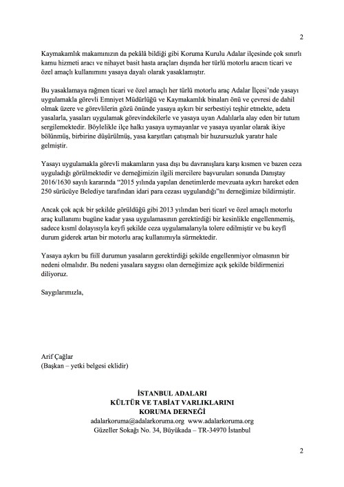 dernek say?-2017-59D motorlu arac?larla i lgili Adalar Kaymakamlığı'na 20171204.jpg